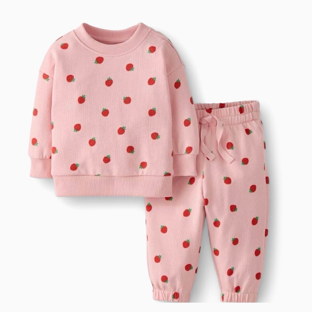 NWT Hanna Andersson Baby French Terry Sweatsuit Set